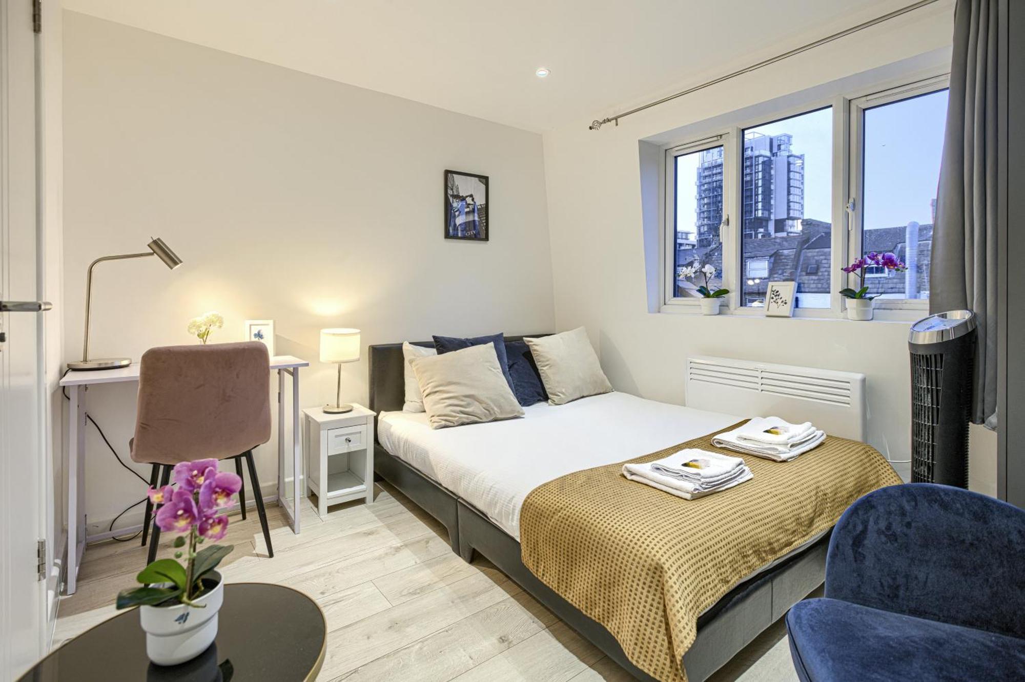 The Finsbury Deluxe Apartments London Szoba fotó